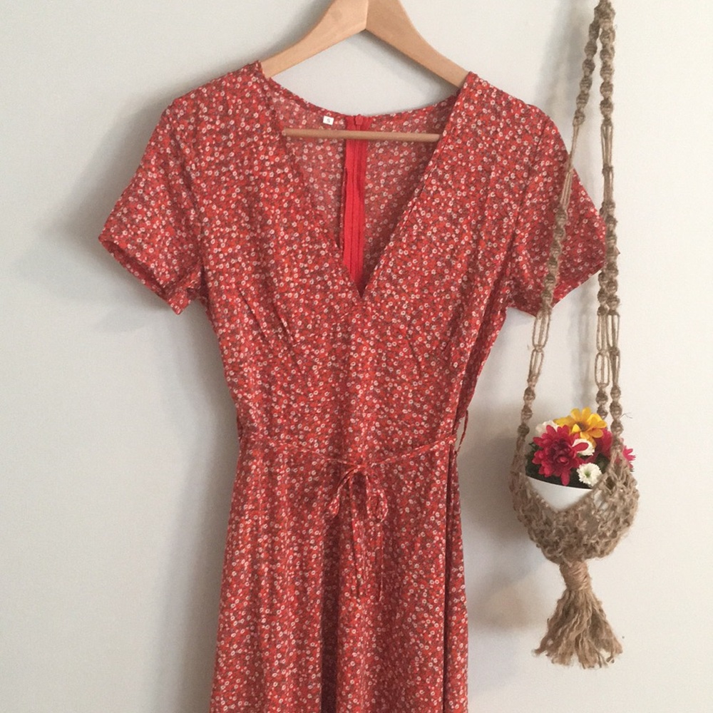 Beautiful Floral Midi Dress